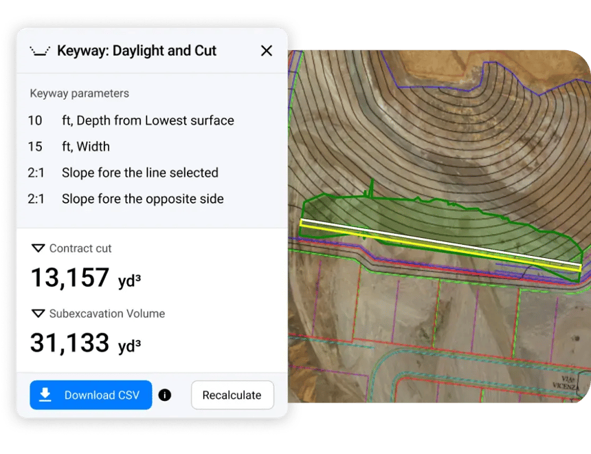 Keyway - Plan Quantities