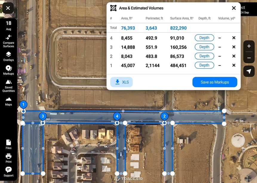 Measure Utility and Paving Progress