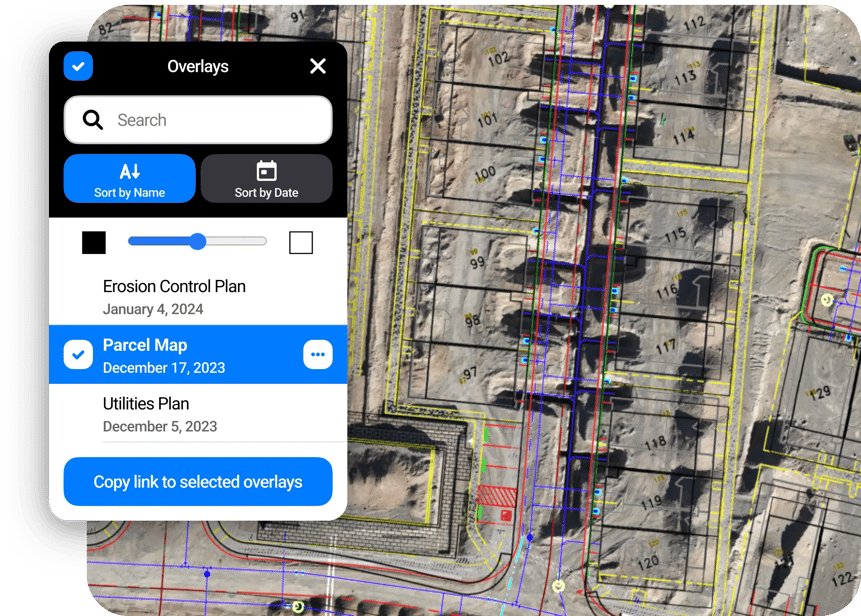 Overlay Project Plans with TraceAir