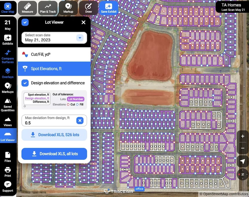 TraceAir Color-Coded Maps Continued