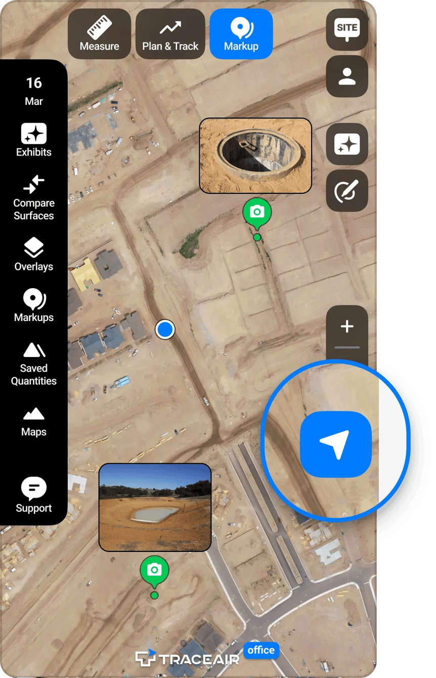 Upload Photots in TraceAir